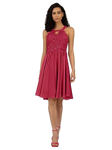 APART Cocktailkleid aus Einer Plastischen Spitze und Chiffon, pink, 40 von APART Fashion