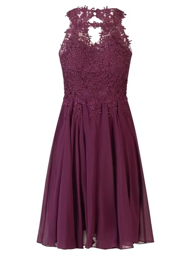 APART Cocktailkleid mit Cut-Out-Rücken, dunkel lila, 40 von APART Fashion