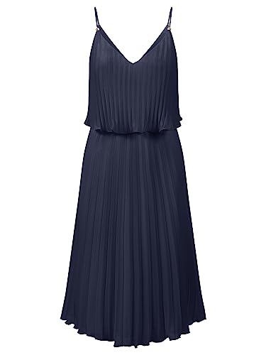 APART Cocktailkleid mit Sonnenplissee- Falten, Navy, 36 von APART Fashion