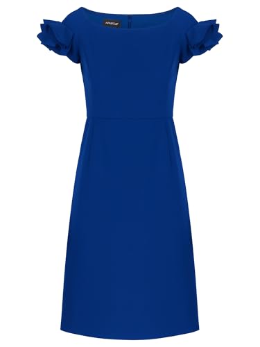 APART Cocktailkleid mit sehr weiten Ausschnitt, Royalblau, 46 von APART Fashion