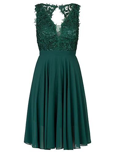 APART Fashion Damen Kleid Dress, Emerald, 36 EU von APART Fashion