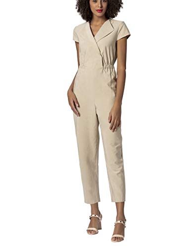 APART Fashion Damen Overall Jumpsuit, per Pack Beige (Nude Nude), 36 (Herstellergröße: 36) von APART Fashion