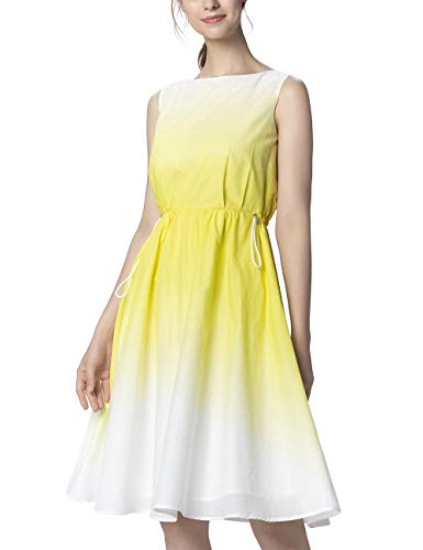 APART Fashion Damen Dip-Dye Dress Kleid, Creme-vanille, (Herstellergröße: 38) von APART Fashion