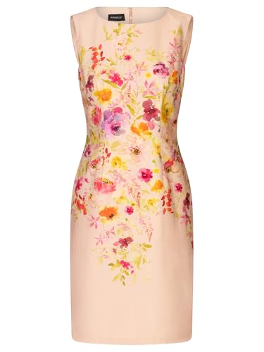APART Etuikleid aus matt schimmerndem Satin, mit Blüten Druck, Rose-Multicolor, 42 APART Etuikleid aus matt schimmerndem Satin, mit Blüten Druck, Rose-Multicolor, 42 von APART Fashion