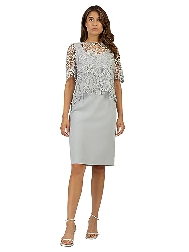 APART Etuikleid mit Spitzenjäckchen, hellblau, 38 von APART Fashion