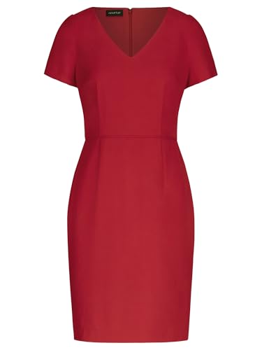 APART Etuikleid mit breitem und V- Ausschnitt in Leichter Herzform, rot, 44 von APART Fashion