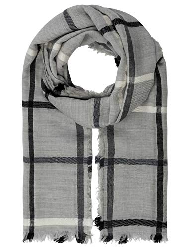 APART Fashion Damen Plaid Shawl Winter-Schal, Grey, One Size von APART Fashion