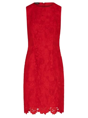APART Spitzenkleid mit rundem Ausschnitt, rot, 40 von APART Fashion