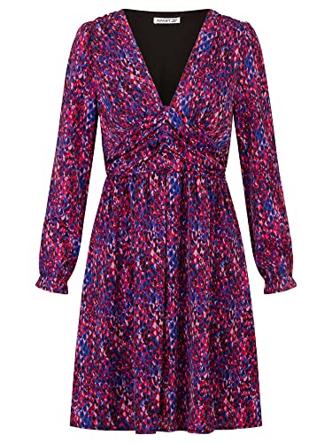 APART Fashion Damen Kleid Mit Print Dress, Fuchsia-Multicolor, 40 EU von APART Fashion