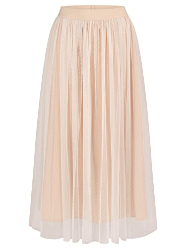 ApartFashion Damen Mesh-Rock Rock, Creme-apricot, 36 EU von APART Fashion