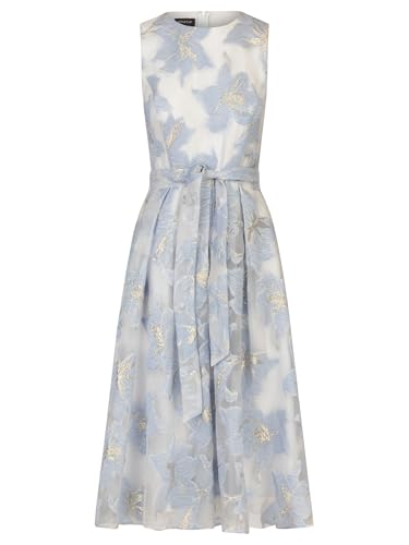 APART Midi Jacquardkleid aus einem strukturierten Organza Jacquard, hellblau-Creme, 38 von APART Fashion