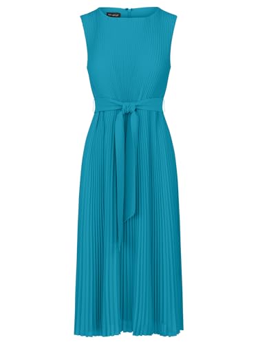 APART Midi-Plisseekleid in Midi Länge mit Allover Plissee Falten, türkis, 38 von APART Fashion