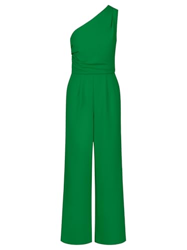APART One-Shoulder Overall aus Einer leicht strukturierten Ware, grün, 34 von APART Fashion