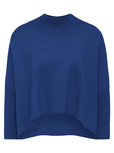 APART Oversized Pullover in Milano-Knit aus Einer Soften Viskose-Mischung mit Kaschmir, Royalblau, 44/46 von APART Fashion