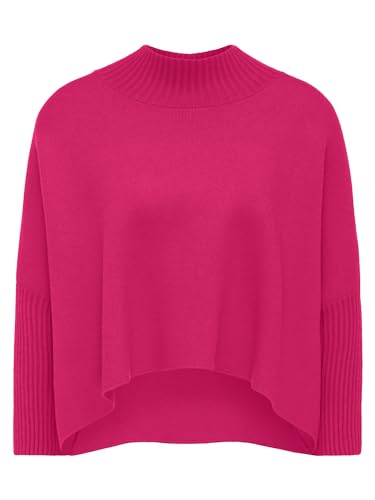 APART Oversized Pullover in Milano-Knit aus Einer Soften Viskose-Mischung mit Kaschmir, pink, 34 von APART Fashion