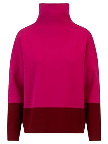 APART Oversized Pullover in Milano Knit aus Einer Soften Viskose-Mischung mit Kaschmir, pink-weinrot, 36/38 von APART Fashion