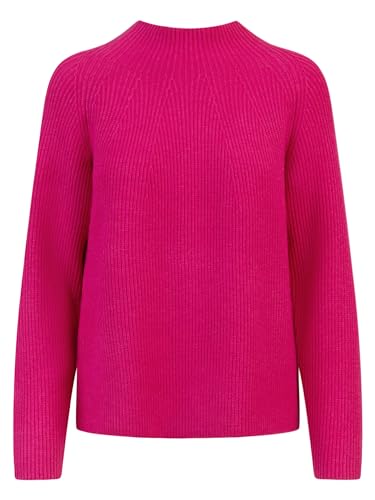 APART Pullover aus Einer Soften Viskose-Mischung mit Kaschmir Allover in Halbpatent gestrickt, pink, 34 von APART Fashion