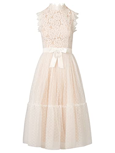 APART Fashion Damen Kleid Dress, Creme, 38 EU von APART Fashion