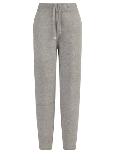 APART Strick-Jogpants aus Einer Soften Viskose-Mischung mit Kaschmir, grau meliert, 34 von APART Fashion