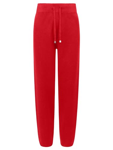 APART Strick-Jogpants aus Einer Soften Viskose-Mischung mit Kaschmir, rot, 46 von APART Fashion