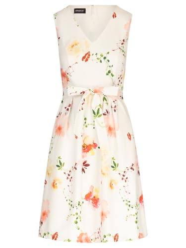 APART bedrucktes Satinkleid aus matt glänzendem Satin mit Allover Flower- Print, Creme-Multicolor, 38 APART bedrucktes Satinkleid aus matt glänzendem Satin mit Allover Flower- Print, Creme-Multicolor, 38 von APART Fashion