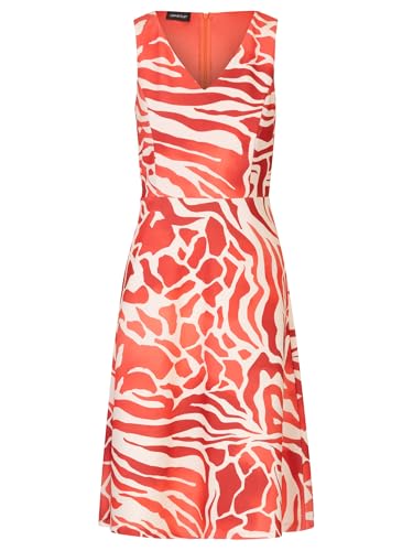 APART kurzes Kleid aus Jersey-Stoff, Allover mit grafischem Print, Koralle-Multicolor, 38 von APART Fashion