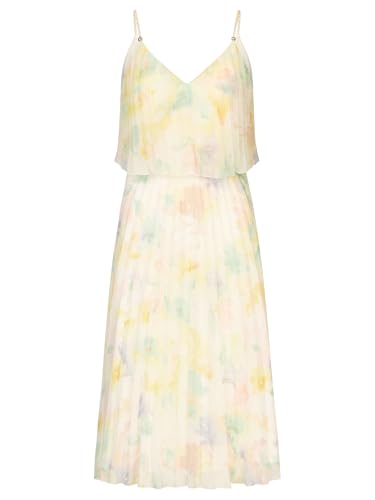 APART kurzes Plisseekleid in 2in1 Optik mit Allover Print, vanille-Multicolor, 34 von APART Fashion