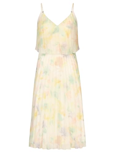 APART kurzes Plisseekleid in 2in1 Optik mit Allover Print, vanille-Multicolor, 36 von APART Fashion