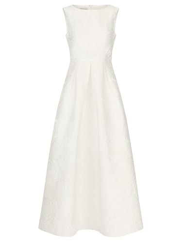 APART langes Hochzeitskleid mit angedeuteten Rosenblüten, Creme, 40 von APART Fashion