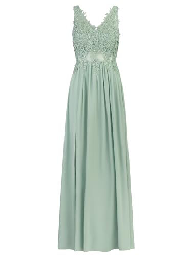 Apart Abendkleid aus hochwertigem Polyester Material mit V-Ausschnitt, Mint, 36 von APART Fashion