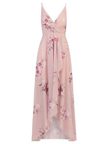 Apart Abendkleid aus hochwertigem Polyester Material mit V-Ausschnitt, Rose, 38 von APART Fashion