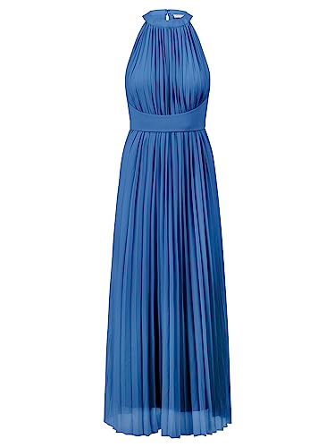 APART Chiffonkleid aus leicht körnigem, plissiertem Chiffon, Royalblau, 36 von APART Fashion