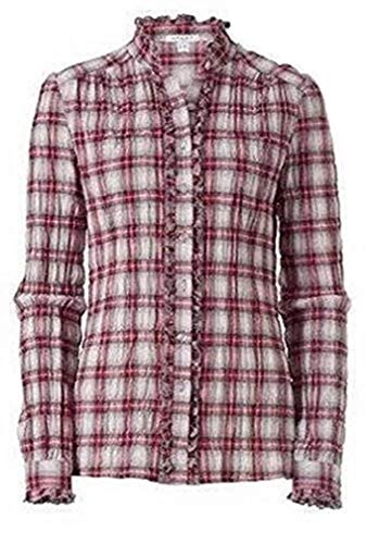 Karobluse Bluse von Apart - Creme/Dunkelrot Gr. 34 von APART Fashion