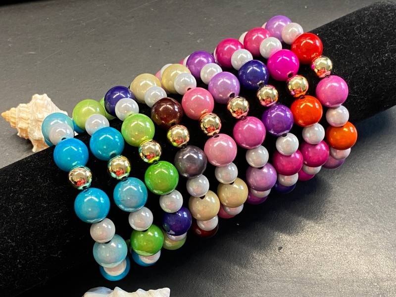 1st. Armband 10+14mm Miracle Beads Magic Perlen 3D Illumination Gr.m Gold #a430 von APBeautyshots