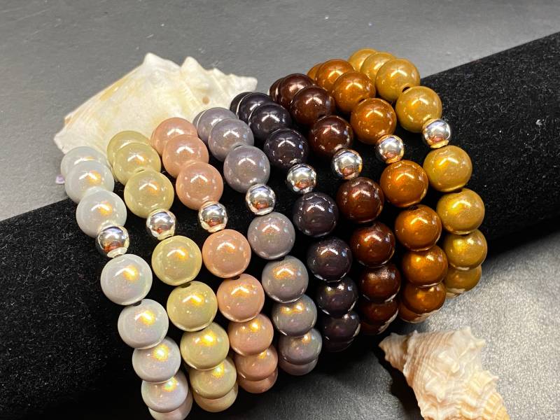 1st. Armband 12mm Gr.m Silber Miracle Beads Magic Perlen 3D Illumination #a449 von APBeautyshots