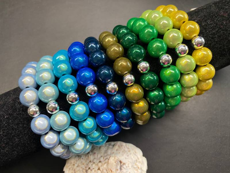 1st. Armband 12mm Gr.m Silber Miracle Beads Magic Perlen 3D Illumination #a459 von APBeautyshots