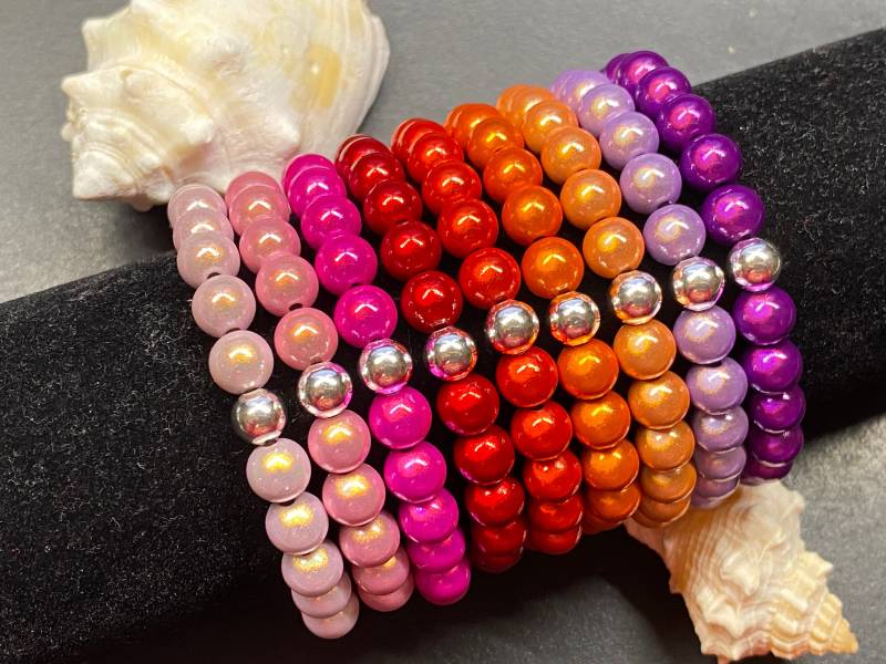 1st. Armband 8mm Gr.s Silber Miracle Beads Magic Perlen 3D Illumination #a481 von APBeautyshots