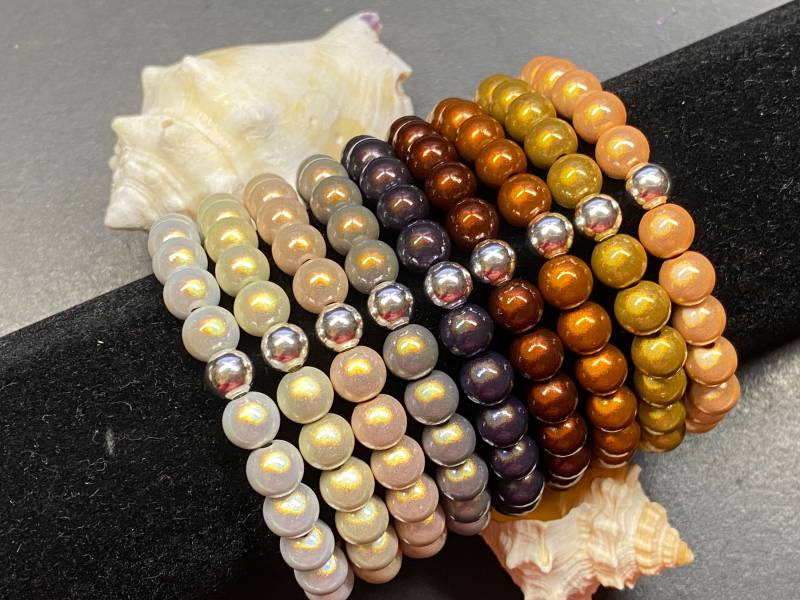 1st. Armband 8mm Gr.xs Silber Miracle Beads Magic Perlen 3D Illumination #a484 von APBeautyshots