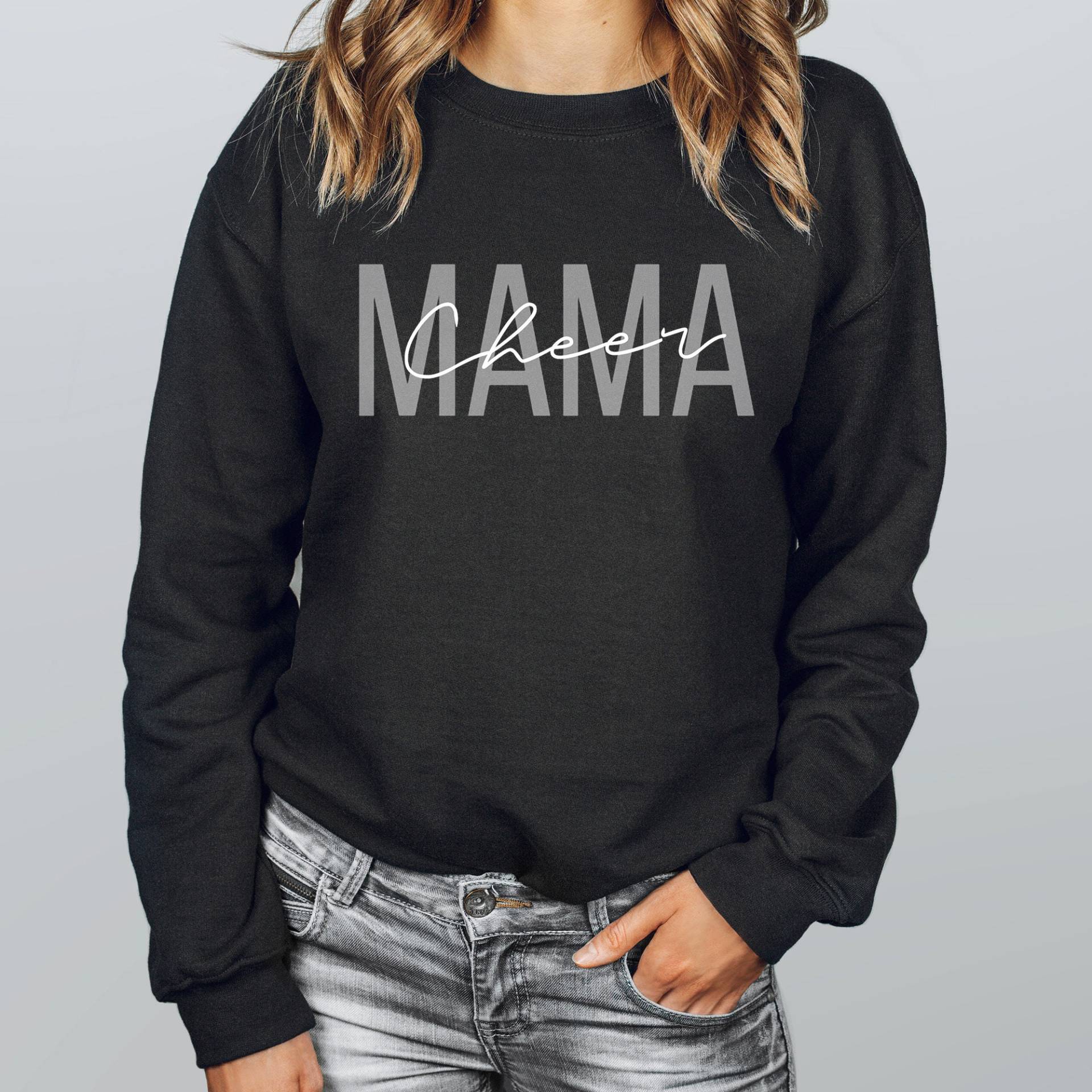 Cheer Mama Sweatshirt, Mom Sweater, Mommy T-Shirt, Spirit Wear, Life Shirt, Funny Hoodie von APComfortPrints