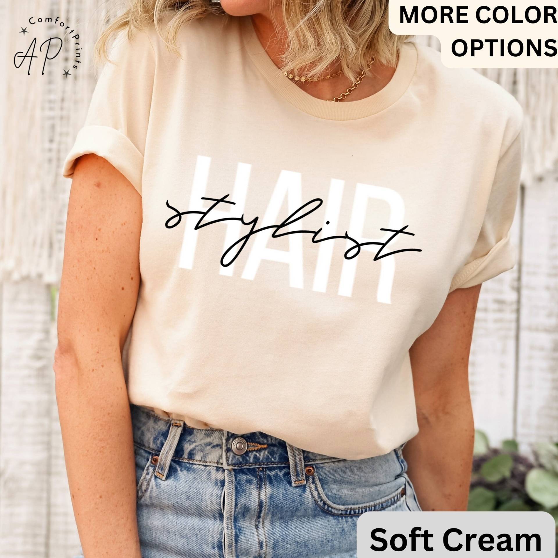 Hair Stylist Shirt | Haarkleider T-Shirt Geschenk Für Friseurin Sweatshirt Stylistin Hochzeitspullover von APComfortPrints