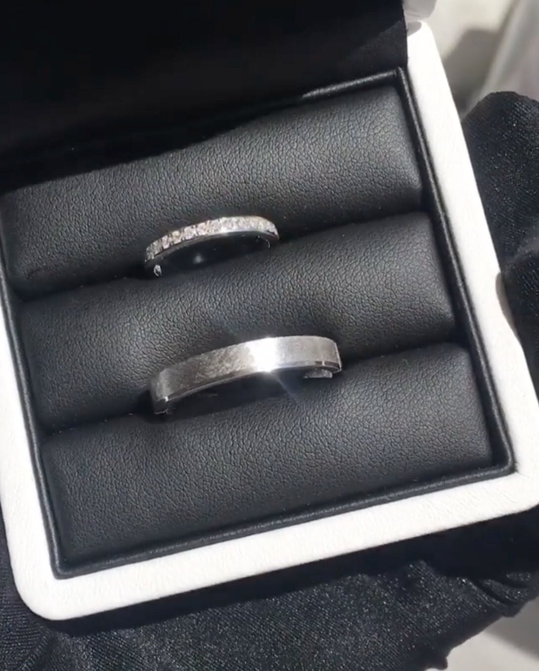 Goldring Set Für Paar, Versprechen Ringe Verlobungsringe, Zierliche Ehering Ring, Seine & Ihre | Ewige von APCreationDE