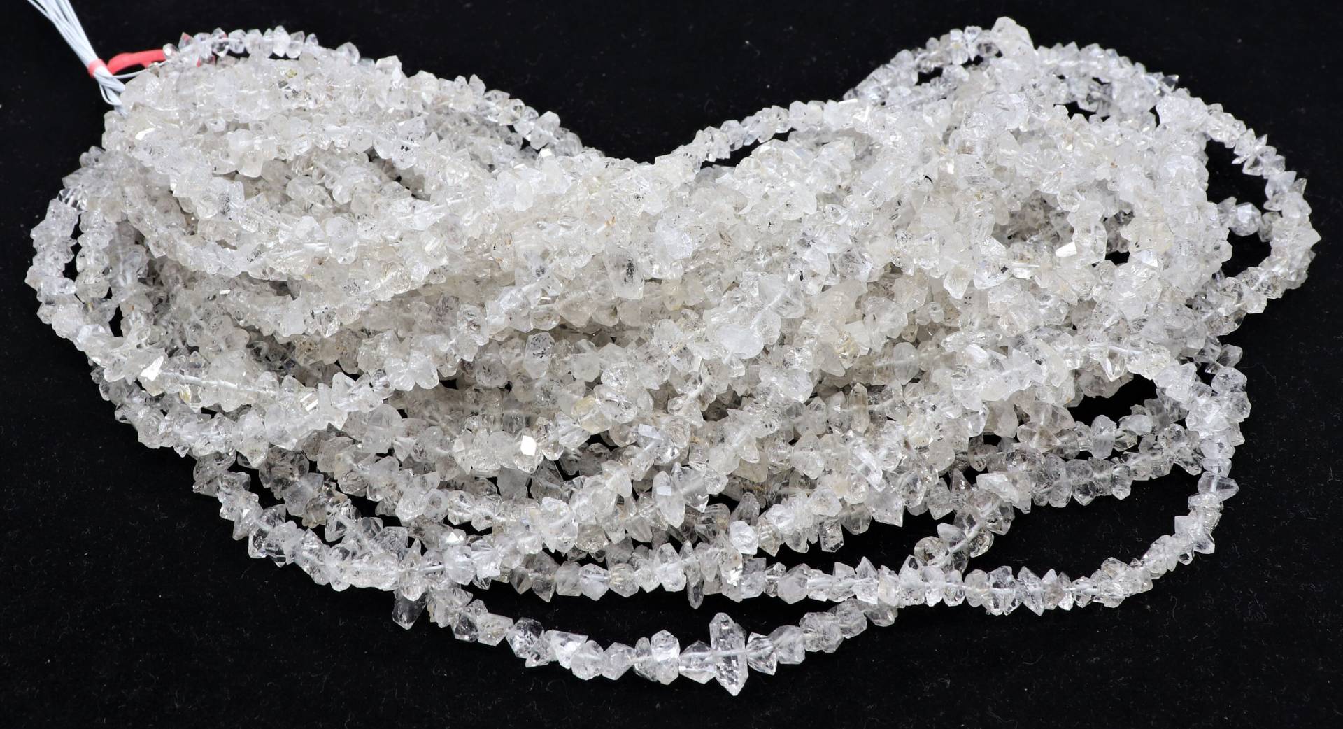Aaa + Klare Weiße Herkimer-Diamantquarz-Nuggets-Perlen, 5, 5-6, 5 Mm Herkimer-Diamantperlen, 40 cm Herkimer-Rohsteinperlen Großhändler von APGEMSCOLLECTION