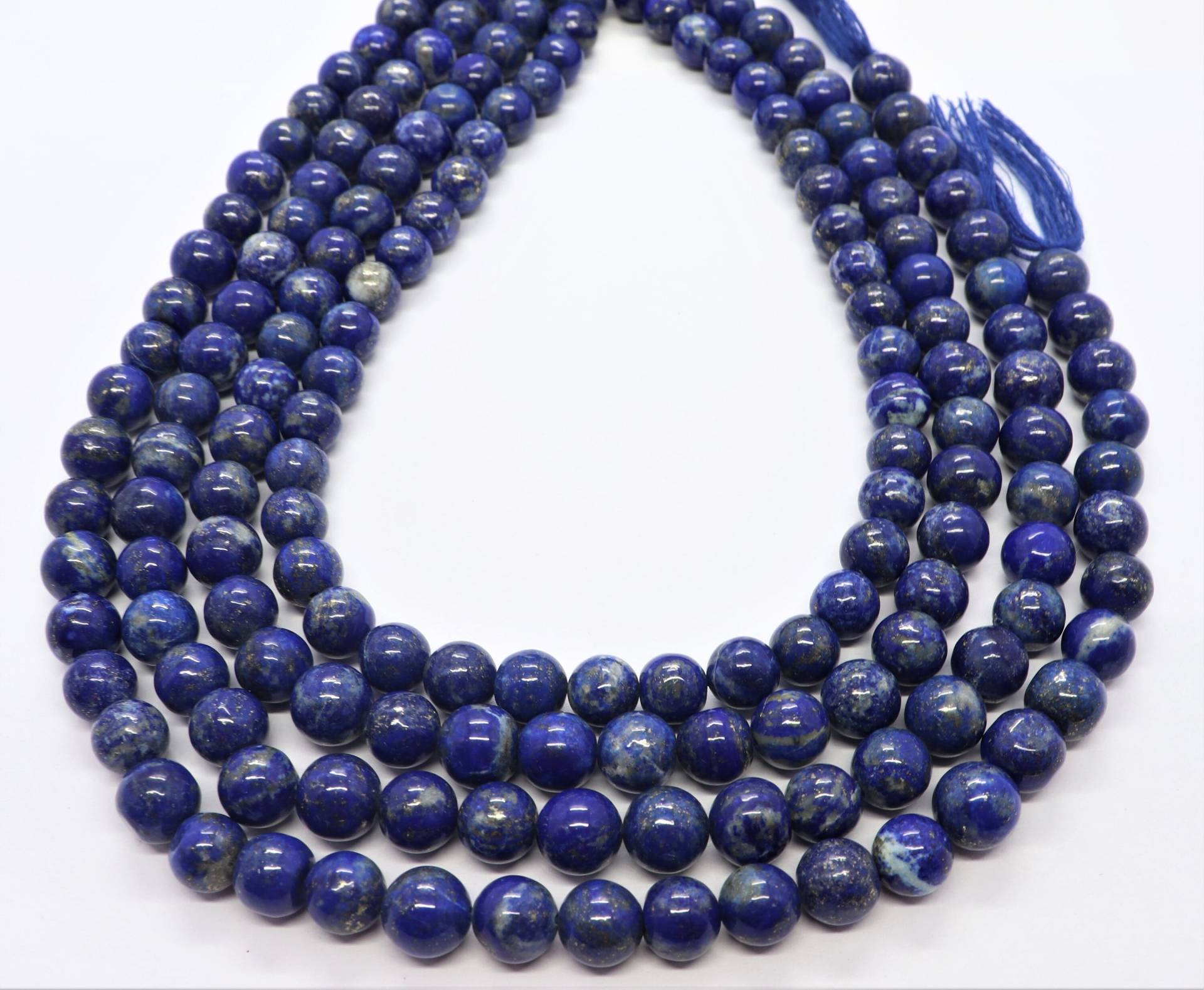 Aaa + Natürliche Lapis Lazuli Glatte Runde Kugeln, Perle, 8-9 Mm Lapis-Perlen, Lapis-Kugel, 14-Zoll-Glatte Edelsteinperle von APGEMSCOLLECTION