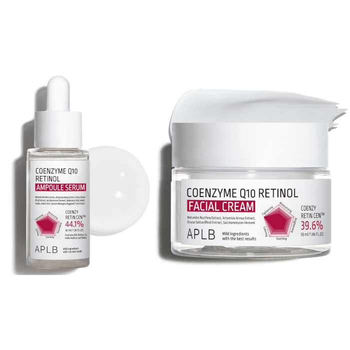 APLB - Coenzyme Q10 Retinol Ampoule Serum - 40ml & Facial Cream - 55ml Set von APLB