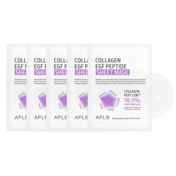 APLB - Collagen EGF Peptide Sheet Mask - 1pcs*25ml (5ea) Set von APLB