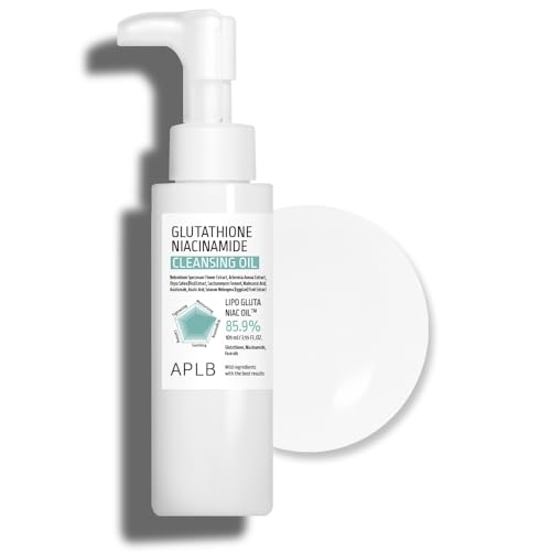 APLB Glutathione Niacinamide Cleansing Oil | LIPO GLUTA NIAC OIL™ 73,8% 3,55 FL.OZ/Koreanische Hautpflege, Make-up-Entferner für empfindliche Haut, Feuchtigkeitsspendend, Mitesserpflege von APLB