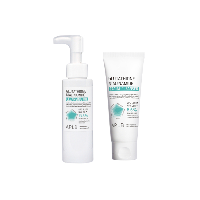 APLB - Glutathione Niacinamide Facial Cleanser - 80ml & Cleansing Oil - 105ml Set von APLB