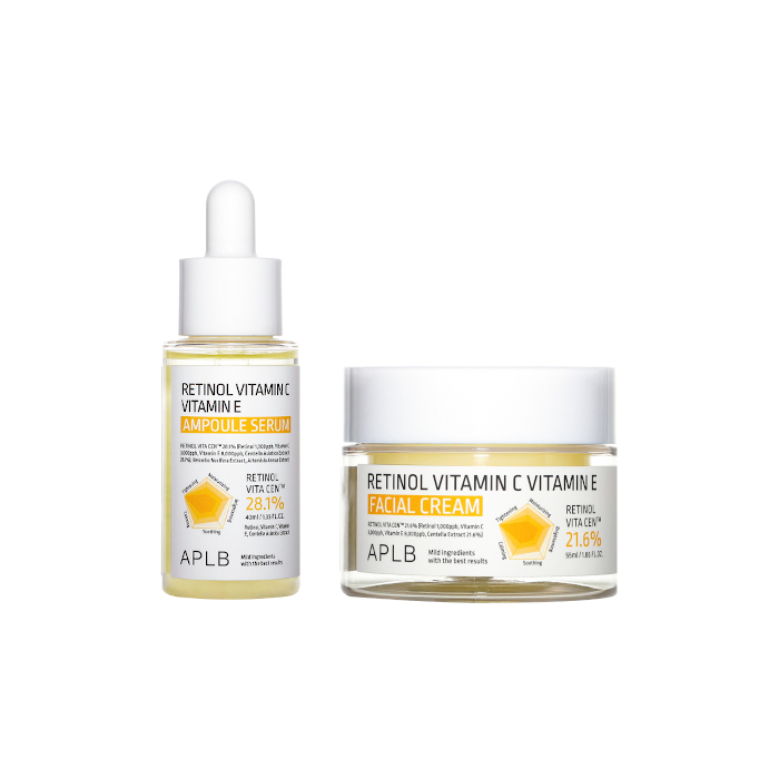 APLB - Retinol Vitamin C Vitamin E Ampoule Serum - 40ml (1ea) + Facial Cream - 55ml (1ea) Set von APLB