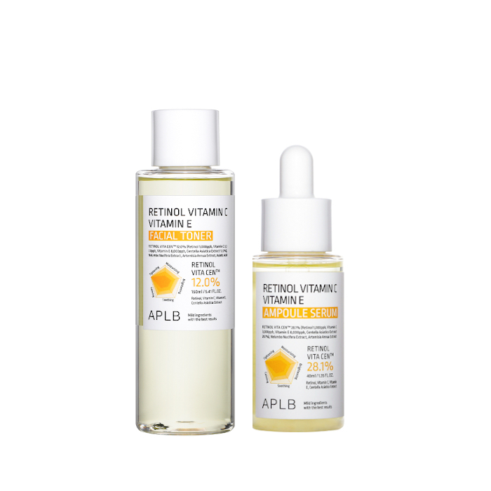 APLB - Retinol Vitamin C Vitamin E Ampoule Serum - 40ml (1ea) + Facial Toner - 160ml (1ea) Set von APLB