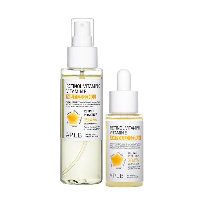 APLB - Retinol Vitamin C Vitamin E Ampoule Serum - 40ml (1ea) + Mist Essence - 105ml (1ea) Set von APLB